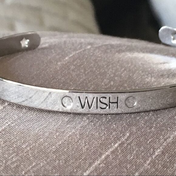 Silver Tone Wish Adjustable Bracelet NWT - Picture 5 of 7